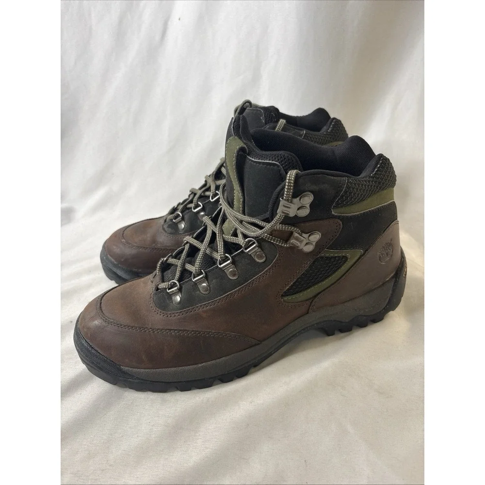 Timberland Keele Ridge Men's Hiking Boots Brown Leather Sz 12M Style 86106